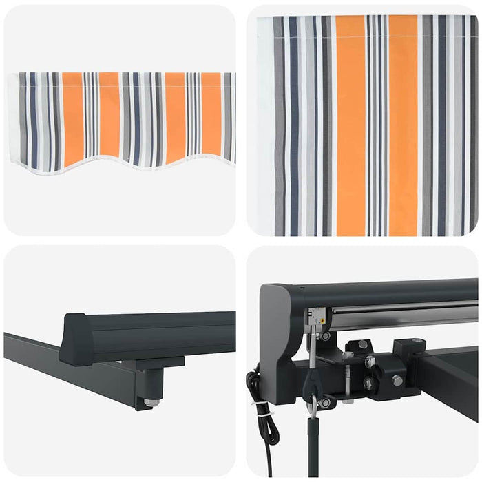 Cortina Retractabilă Albastru și portocaliu 450 × 300 cm - WALTI WALTI