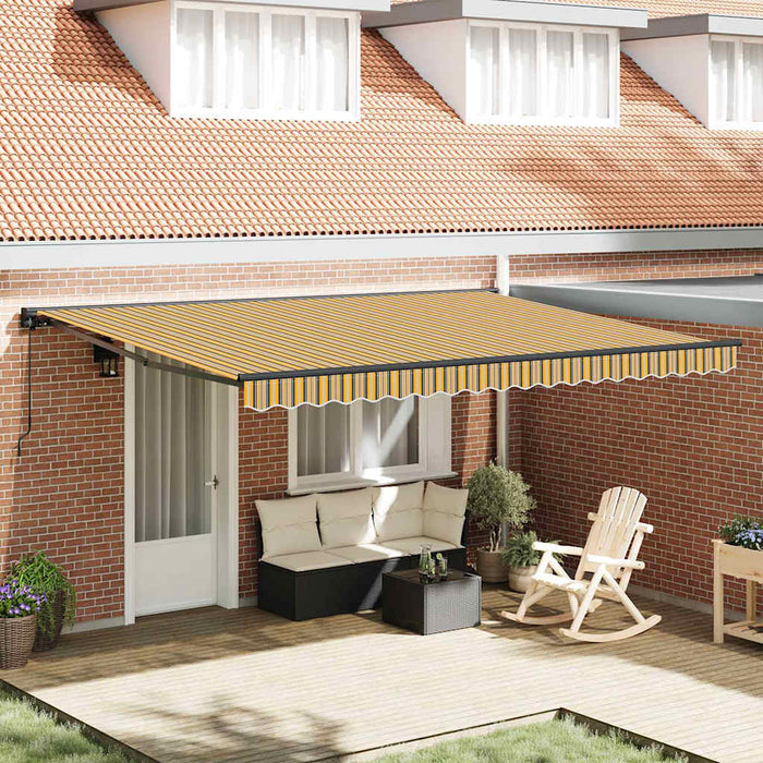 Cortina Retractabilă Manual Galben și gri 450 × 300 cm - WALTI WALTI