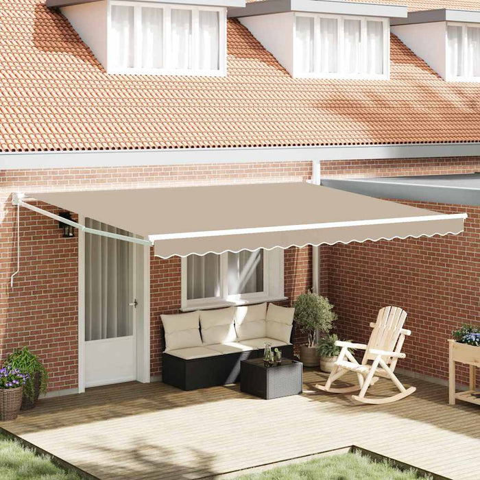 Copertină Bej 450 x 300 x 165 cm Poliester și metal - WALTI WALTI