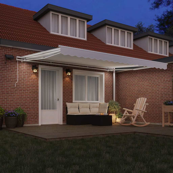 Cortina Retractabilă cu Manual Alb 450 ×300 cm țesătură - WALTI WALTI
