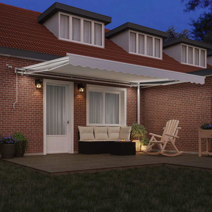 Cortina Retractabilă Alb 450 × 300 cm Poliester și metal - WALTI WALTI