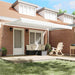 Copertină Manual Alb 450 x 300 x 165 cm Poliester și metal - WALTI WALTI