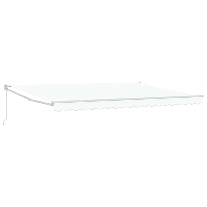 Copertină Manual Alb 450 x 300 x 165 cm Poliester și metal - WALTI WALTI