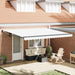 Copertină Manual Alb 450 x 300 x 165 cm Poliester și metal - WALTI WALTI