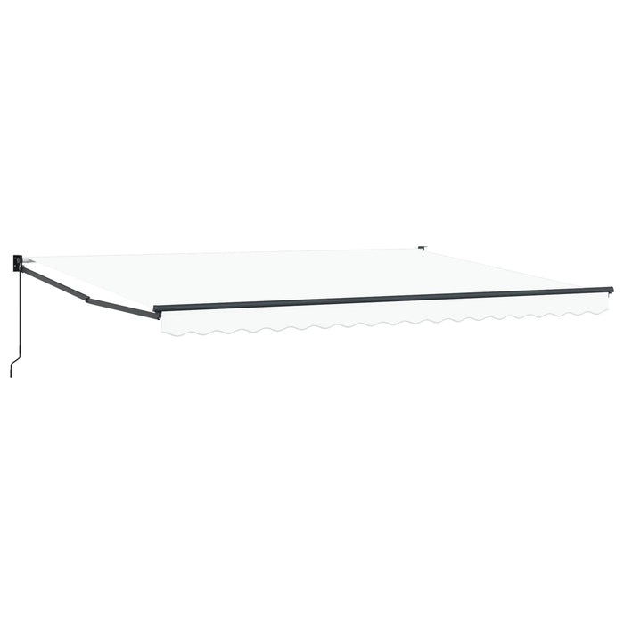 Copertină Manual Alb 450 x 300 x 165 cm Poliester și metal - WALTI WALTI