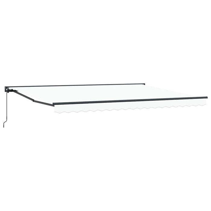 Cortina Retractabilă Manual Alb 450 × 300 cm Poliester și metal - WALTI WALTI
