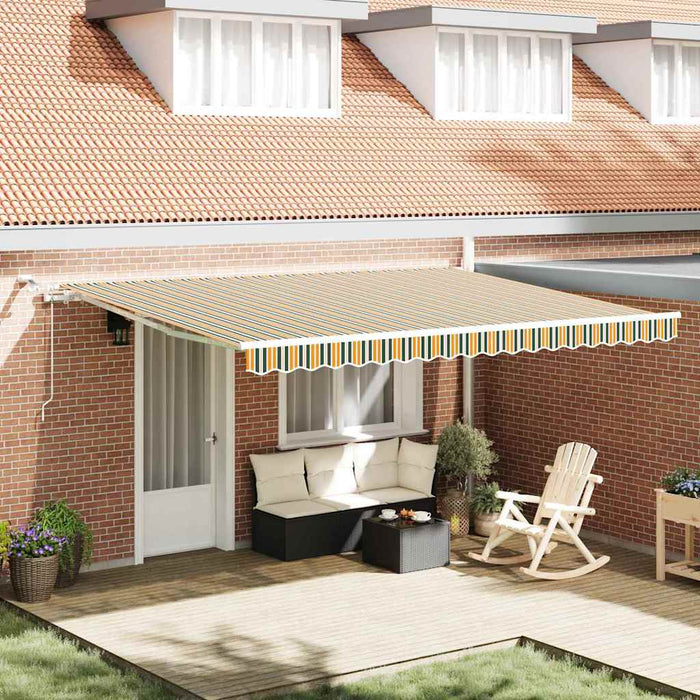 Cortina Retractabilă Verde și galben 450 × 300 cm WALTI