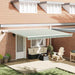 Cortina Retractabilă Manual Verde și alb 450 × 300 cm - WALTI WALTI