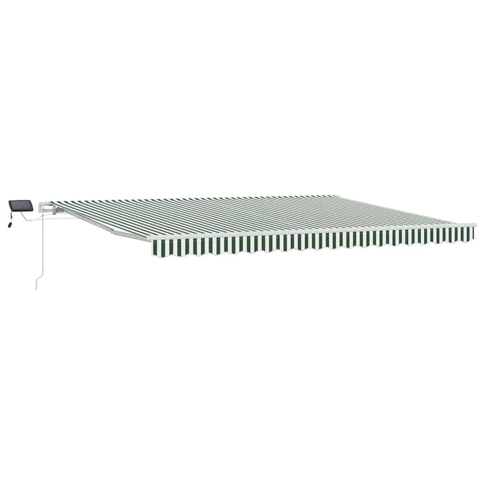 Cortina Retractabilă Manual Verde și alb 450 × 300 cm - WALTI WALTI