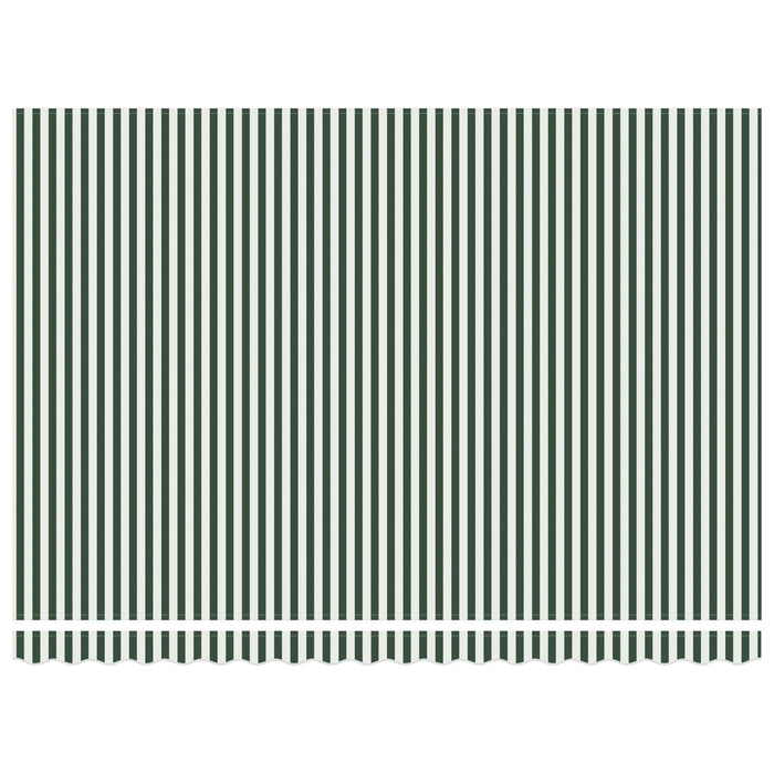 Cortina Retractabilă Manual Verde și alb 450 × 300 cm - WALTI WALTI