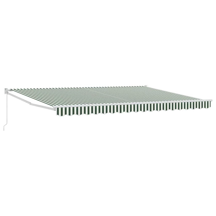 Copertină Verde și alb 450 x 300 x 165 cm Poliester și metal - WALTI WALTI