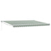 Copertină Verde și alb 450 x 300 x 165 cm Poliester și metal - WALTI WALTI