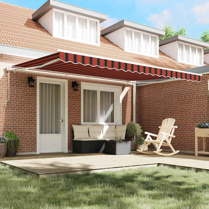 Marchiză retractabilă Portocalie și maro 450 × 350 cm - WALTI WALTI