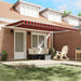 Marchiză retractabilă Portocalie și maro 450 × 350 cm - WALTI WALTI