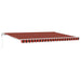 Marchiză retractabilă Portocalie și maro 450 × 350 cm - WALTI WALTI