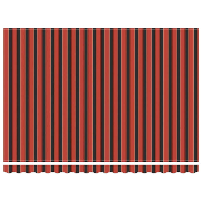 Marchiză retractabilă Portocalie și maro 450 × 350 cm - WALTI WALTI