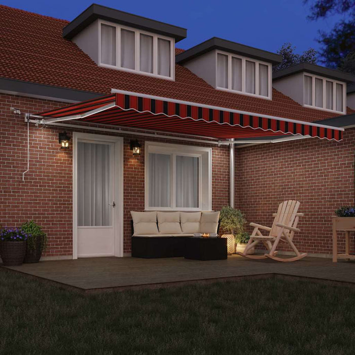 Cortina Retractabilă Portocalie și maro 450 × 350 cm - WALTI WALTI
