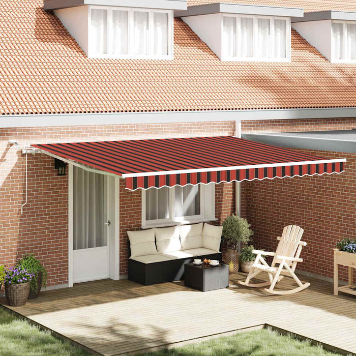 Cortina Retractabilă Portocalie și maro 450 × 350 cm - WALTI WALTI