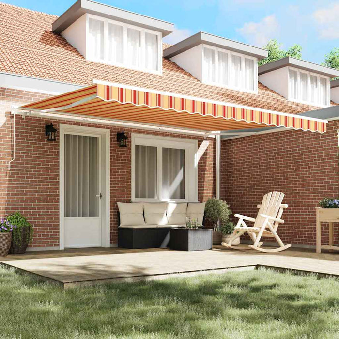 Copertină retractabilă Galben și portocalie 450 x 350 x 165 cm WALTI