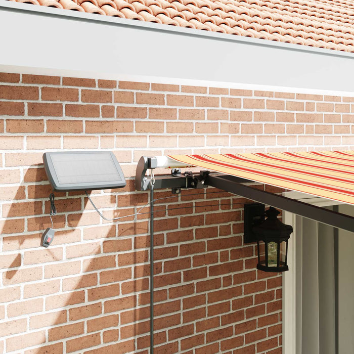 Copertină retractabilă Galben și portocalie 450 × 350 cm WALTI