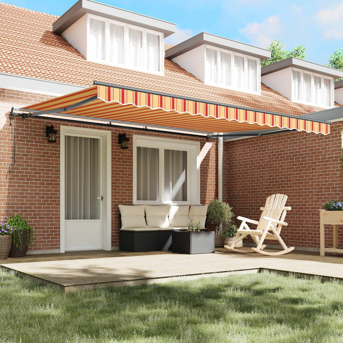 Copertină retractabilă Galben și portocalie 450 × 350 cm WALTI