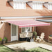 Cortina Retractabilă Manual Roșu și Alb 450 × 350 cm - WALTI WALTI