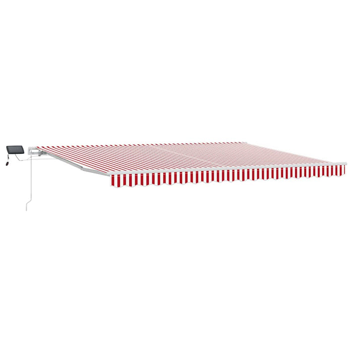 Cortina Retractabilă Manual Roșu și Alb 450 × 350 cm - WALTI WALTI