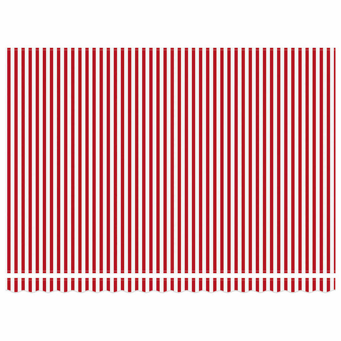 Cortina Retractabilă Manual Roșu și Alb 450 × 350 cm - WALTI WALTI