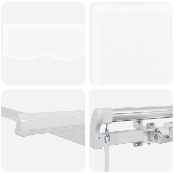 Copertină Manual Alb 450 x 350 x 165 cm Poliester - WALTI WALTI