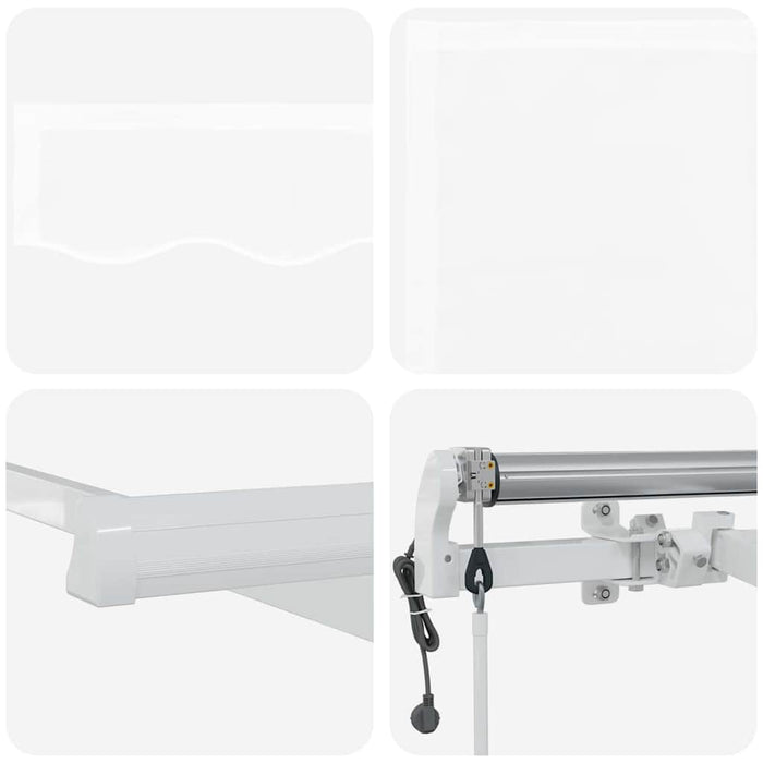 Cortina Retractabilă Manual Alb 450 × 350 cm țesătură - WALTI WALTI