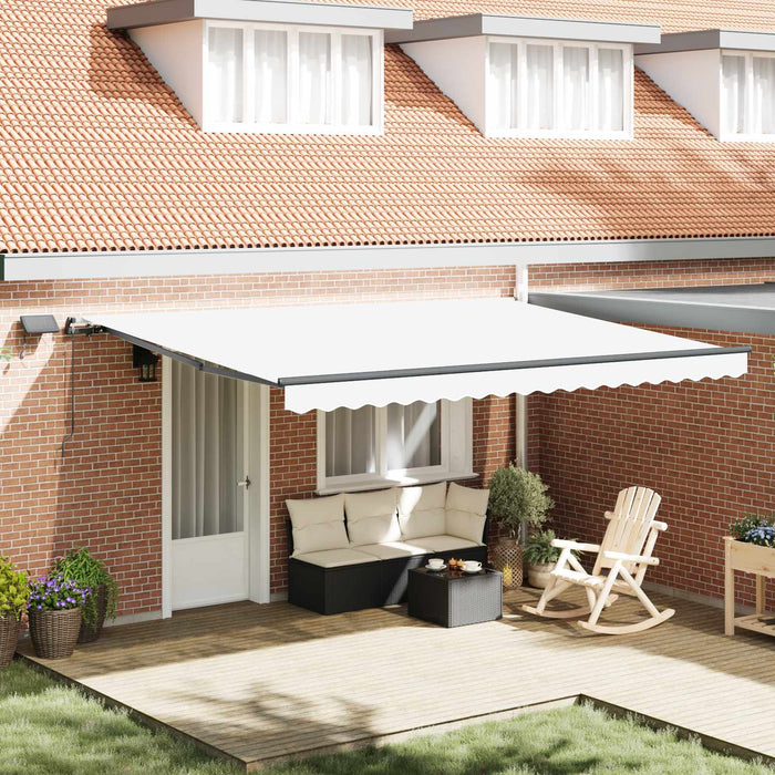 Cortina Retractabilă Manual Alb 450 ×350 cm țesătură - WALTI WALTI