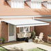 Cortina Retractabilă Alb 450 × 350 cm Țesătură și Aluminiu - WALTI WALTI