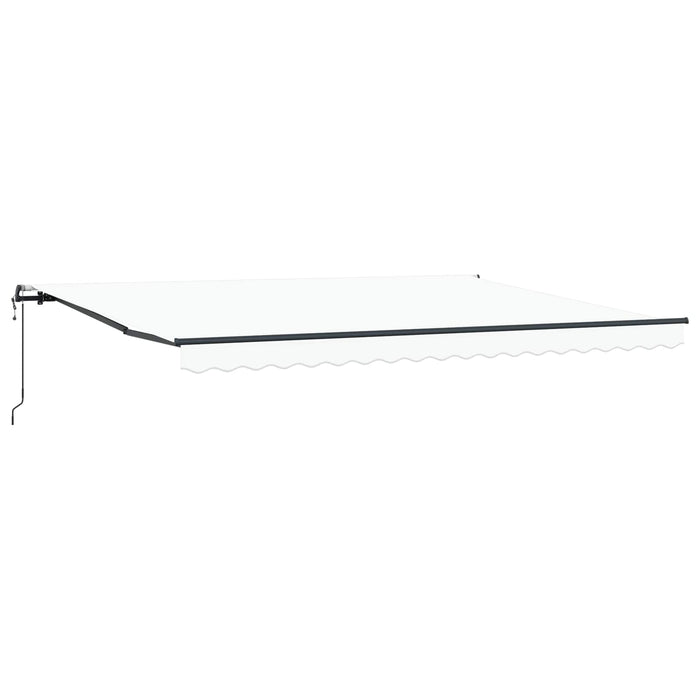 Cortina Retractabilă Alb 450 × 350 cm Țesătură și Aluminiu - WALTI WALTI