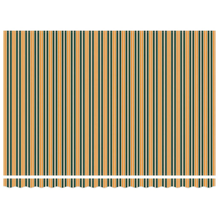 Copertină Manual Verde și galben 450 x 350 x 165 cm Poliester - WALTI WALTI