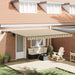 Cortina Retractabilă Verde și galben 450 ×350 cm țesătură - WALTI WALTI