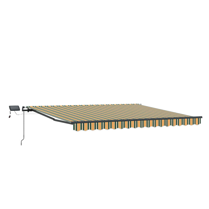 Cortina Retractabilă Verde și galben 450 ×350 cm țesătură - WALTI WALTI