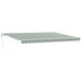 Cort electric retractabil Verde și alb 450 × 350 cm - WALTI WALTI