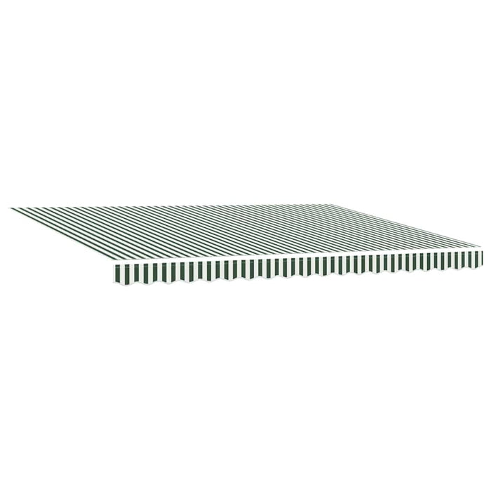 Cort electric retractabil Verde și alb 450 × 350 cm - WALTI WALTI