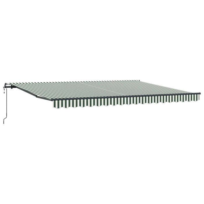 Cortina Retractabilă Verde și alb 450 × 350 cm - WALTI WALTI