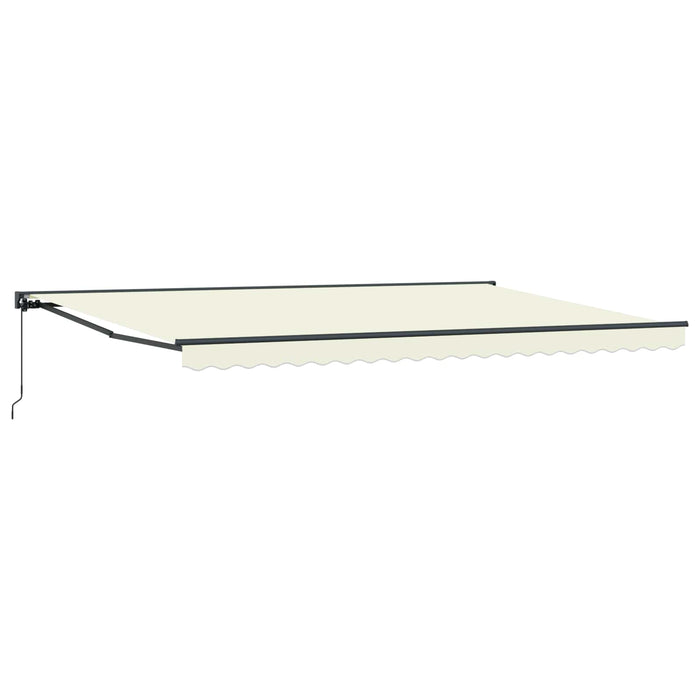 Cortina Retractabilă Crem 500 × 300 cm Aluminiu și țesătură - WALTI WALTI