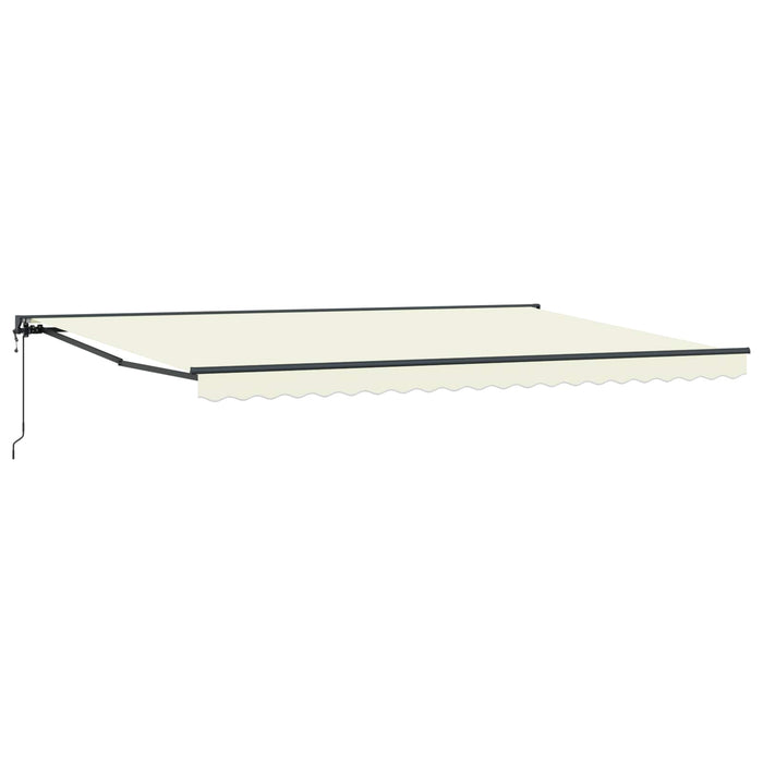 Cortina Retractabilă Crem 500 × 300 cm Aluminiu și țesătură - WALTI WALTI
