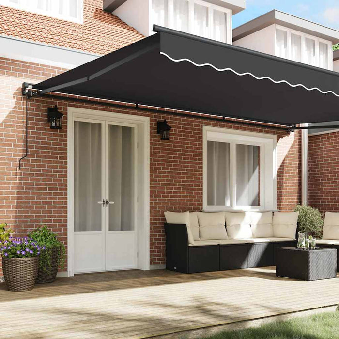 Cortina Retractabilă Antracit 500 × 300 cm Poliester și metal - WALTI WALTI