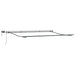 Marchiză retractabilă manuală cu LED, portocalie și maro, 500x300 cm - WALTI WALTI