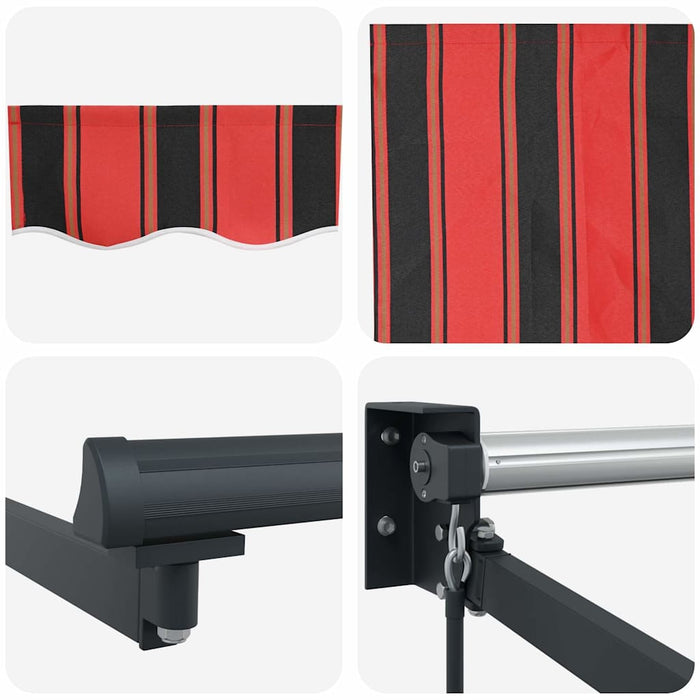 Cort de Soare Retractabil Manual Portocalie și Maro 500 x 300 cm - WALTI WALTI
