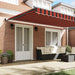 Cort de Soare Retractabil Manual Portocalie și Maro 500 x 300 cm - WALTI WALTI