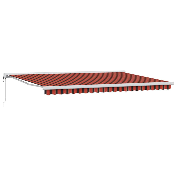 Perdea Retractabilă Automată Portocalie și Maro, 500 x 300 cm - WALTI WALTI