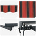 Cortina Retractabilă Portocaliu și negru 500 × 300 cm - WALTI WALTI
