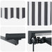 Cortina Retractabilă Manual Antracit și Alb 500 × 300 cm - WALTI WALTI