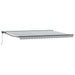 Cortina Retractabilă Manual Antracit și Alb 500 × 300 cm - WALTI WALTI
