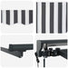 Cortina Retractabilă Antracit și Alb 500 × 300 cm - WALTI WALTI